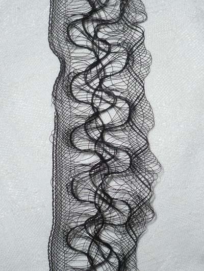 Lace Nylon black 5 Meter 4 cm breit